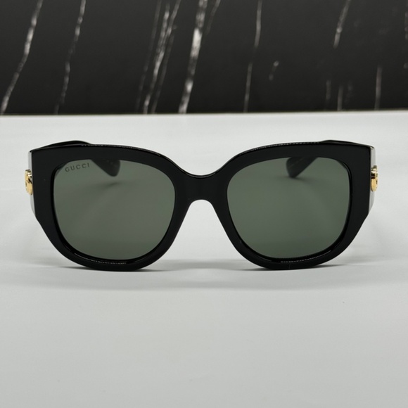 NEW GG1599SA 001 GUCCI BLACK GREY OVERSIZED WOMEN GUCCI SUNGLASSES - Picture 5 of 13